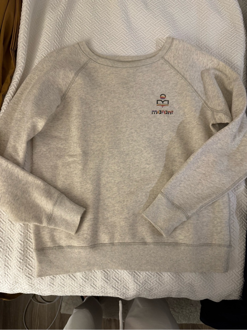 Isabel Marant Étoile Heather Gray Logo Crewneck Sweatshirt